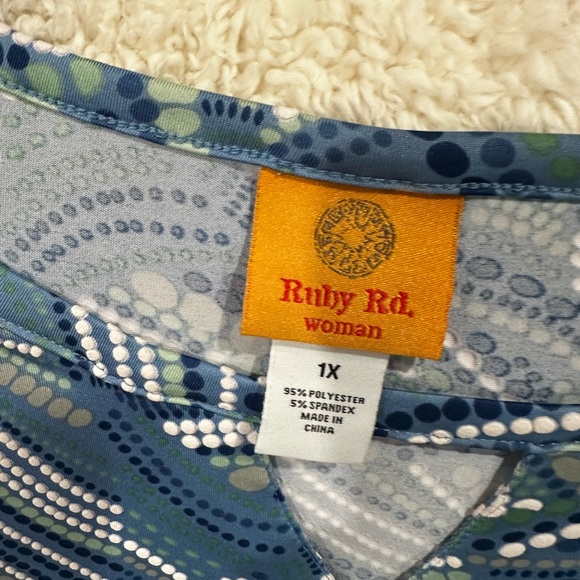 Ruby Rd. Multicolor Dotted Top - Picture 3 of 4